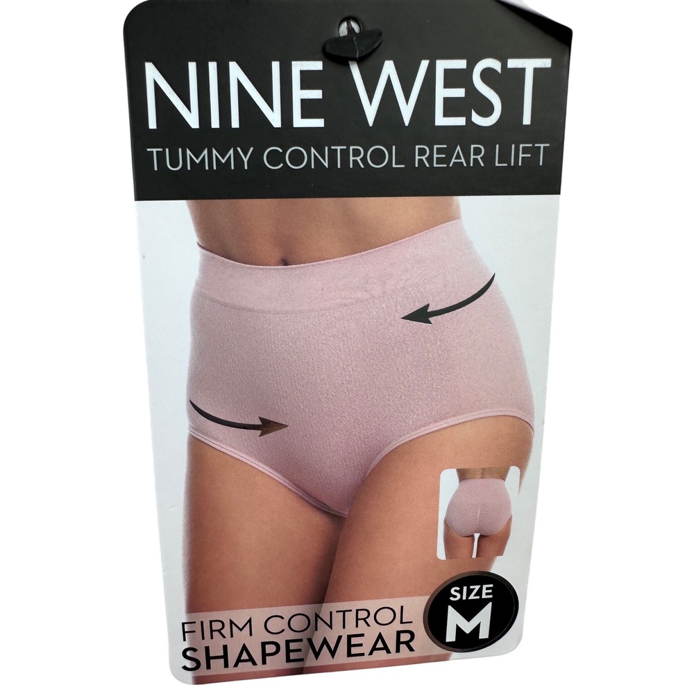 NWT Nine West Shapewear Womens M Multicolor Tummy Control Rear Lift Seamless 3pk